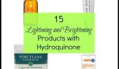 15 Lightening et éclaircissant les produits à base d'hydroquinone