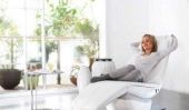 Piece attrayant et élégant de meubles pour la relaxation par Panasonic