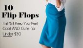 10 Flip Flops qui va garder vos pieds au frais et mignon pour moins de 30 $