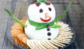 Qu'est-ce à prendre pour une Partie de vacances: Cheese Ball de bonhomme de neige