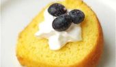 Cake au citron mousseline de soie avec des bleuets pour la Journée nationale Gâteau mousseline de soie!