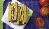 Sandwiches à lunch sans viande scolaires