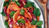 Salade de radicchio Bulgar avec Lovely Rose Cara Cara Oranges