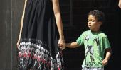 Heidi Klum prend les enfants au parc, le Cirque Du Soleil Show - Dans une robe squelette?  (Photos)