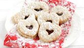 Heart Shaped Linzer cookies Sandwich