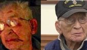 Vétéran WW2 Combat 94-Old Année battus et volés par des lâches - Interview vidéo