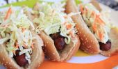 Bacon Wrapped Hot Dogs Avec Coleslaw