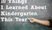 10 Things I Learned propos de la maternelle cette année