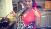 Kourtney Kardashian cuisine avec bébé Penelope pouces loin de la cuisinière (Photos)