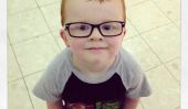 »Lunettes pour Noah 'Facebook Page Aides Little Boy Voir ses lunettes maladroit comme Impressionnant