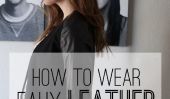 Comment porter en faux cuir (sans ressembler à un Biker)