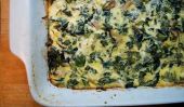 Baked oeufs avec les Verts: Un petit-déjeuner sain Casserole
