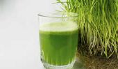 Vert et en santé - jus d'herbe de blé comme un supplément nutritionnel