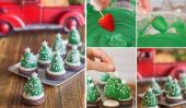 Comment faire: enrobées de chocolat arbres Strawberry Noël