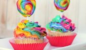Comment faire de Rainbow Frosted Cupcakes