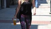 Hilary Duff se offre Starbucks après sa séance d'entraînement (Photos)