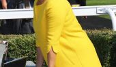 Bébé Bump enceinte Zara Phillips à Bright Yellow!  (Photos)
