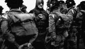 Superheroes dans la vieille guerre Photos