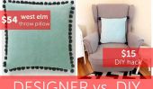 Designer vs. DIY: West Elm Coussin Hack pour 15 $