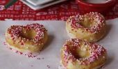 Baked non frits: Heart Shaped Doughnuts pour la Saint-Valentin