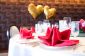 Idées de bricolage pour la Saint Valentin - un tel succès une décoration de table romantique