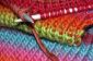 Tricoter dernière rangée - afin de gérer votre écharpe