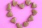 Galettes de menthe poivrée en forme de coeur
