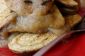 Facile de vacances Petit-déjeuner: pain d'épice crêpes avec la compote de pommes tiède érable