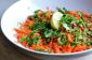 La carotte et salade de persil: Simple, frais, et donc saine