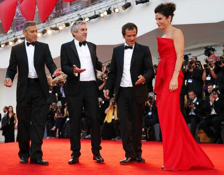 Sandra Bullock, George Clooney dans «gravité»: Alfonso Cuaron Film Loué au Festival de Venise