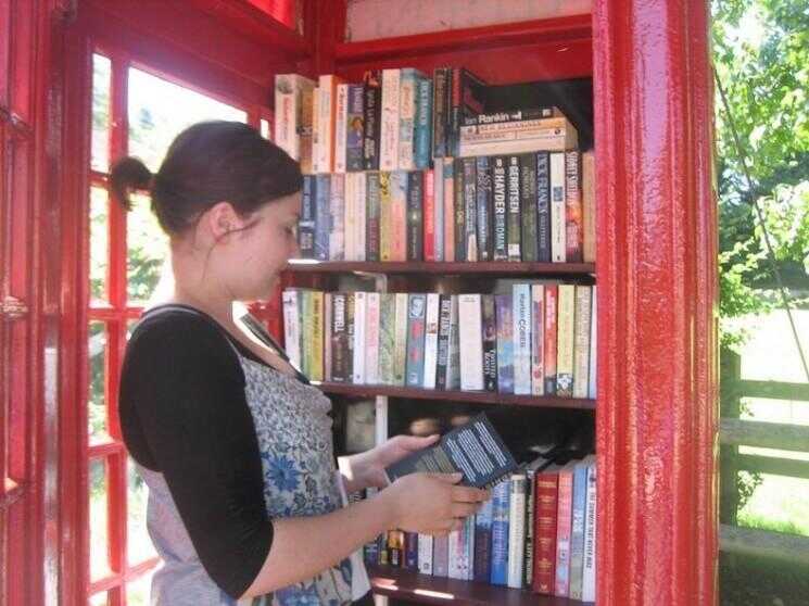 Cabine téléphonique bibliothèques de Grande-Bretagne