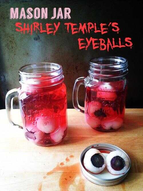 Globe oculaire Halloween boissons de Shirley Temple