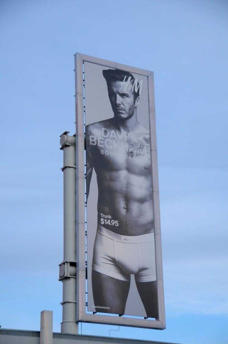 Youre Bienvenue: David Beckham H & M Billboard annonces (Photos)