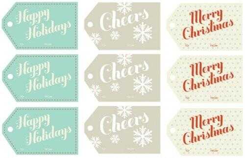 20 imprimable Gift Tags