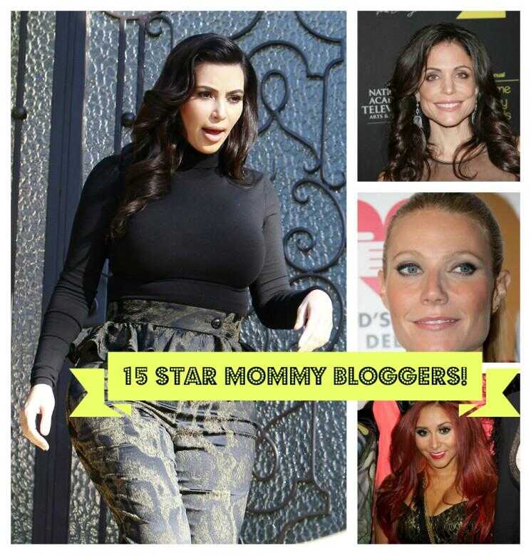 Kim Kardashian a de la compagnie!  14 Autres Celebrity Mom blogueurs!