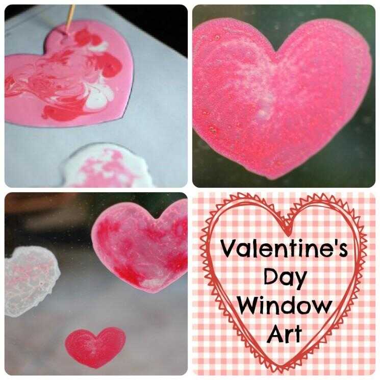 Moment petits enfants: Jour de la Saint Valentin Window Art