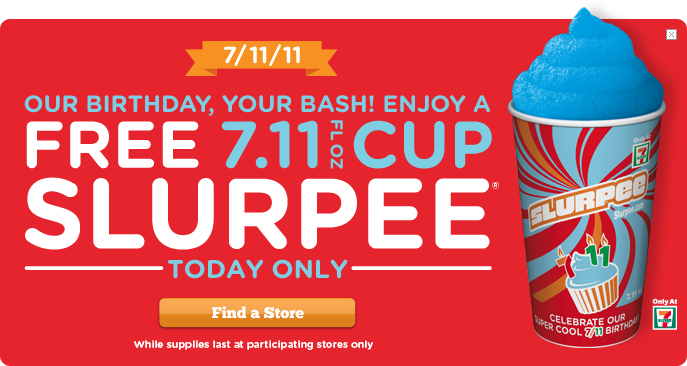 7-Eleven Jour Slurpee gratuit