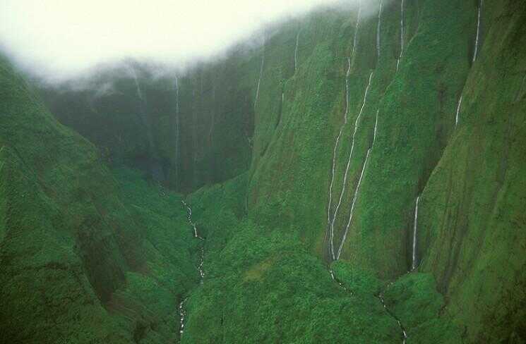 Mur de larmes, Mont Waialeale, Hawaii