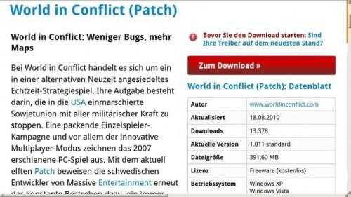 Jouer à World in Conflict dans Windows 7 - donc réussit de