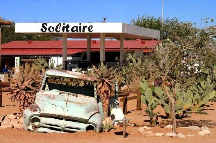 The Solitary Ville de Solitaire, en Namibie