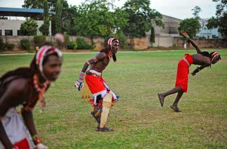 Les Guerriers Maasai Cricket