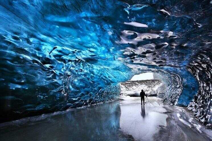 Ice Cave In Skaftafell, Islande