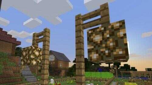 Minecraft: construire clôture et la barrière - comment cela fonctionne: