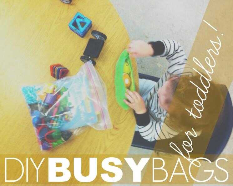 Sacs Busy bricolage pour les bambins
