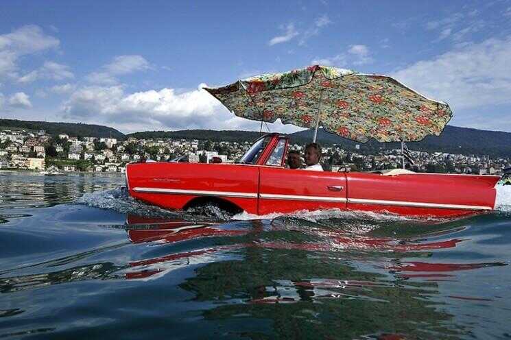 26 voitures amphibies Rencontre en Suisse
