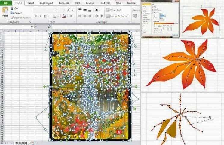 Tatsuo Horiuchi Crée Art incroyable l'aide de Microsoft Excel