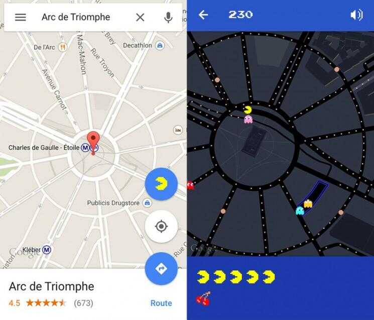 Vous pouvez jouer Pac-Man sur Google Maps.  De rien.