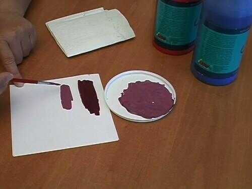 Mélanger Purple - comment cela fonctionne avec des acryliques