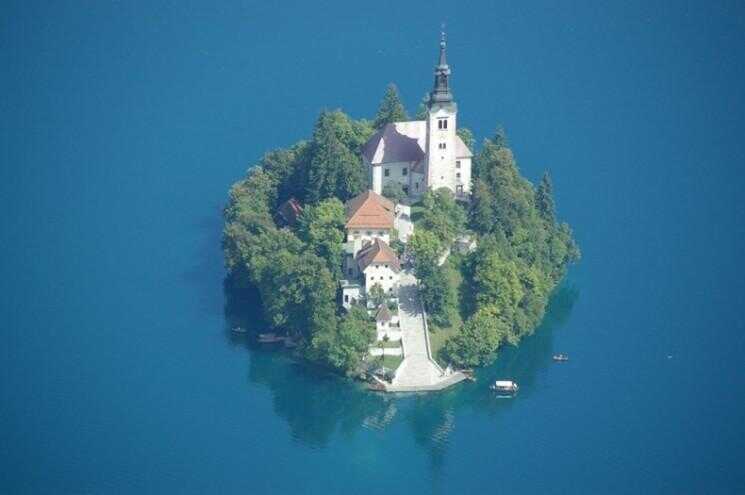 Bled île en Slovénie