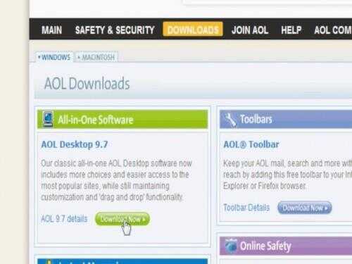 Installez AOL pour Windows 7 - comment cela fonctionne: